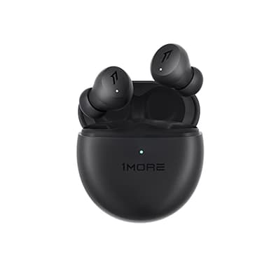 1More Comfobuds Mini Wireless Earbuds, Active Noise Cancelling Earphones, Bluetooth 5.2, Stereo Sound, 4 Mics, Clear Calls, Wireless Charging, Soothing Sound, Waterproof, Sleep Earbuds Black