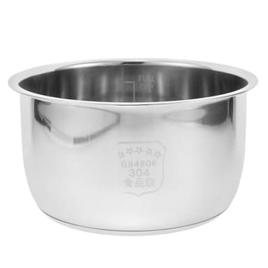 COLLBATH Cooker Inner Pot 3l Stainless Steel Non Stick Replacement Pot Thickened Composite Bottom for Rice Cookers