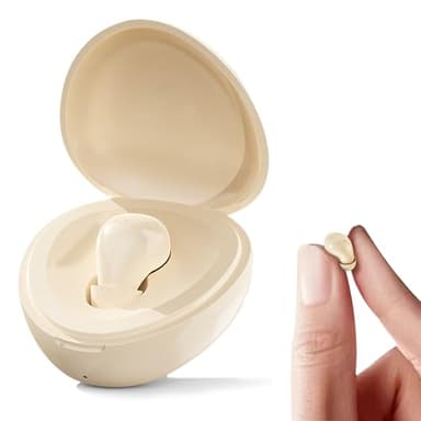 Xmenha Single Mini Invisible Small Earbud Wireless Whitetooth Headset Ear Bud for Small Ears Canals Women Sleep Earbuds Sleeping Tiny Micro Smallest Discreet Hidden Earbuds Headphones for Work