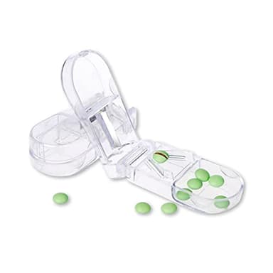 1st Care Pill Cutter with Storage, Cut Pills for Easy Swallowing, Strong, Precise Cutting and Compact