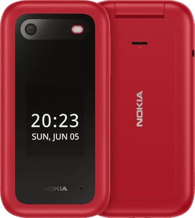 Nokia 2660 Flip Feature Phone (Red)