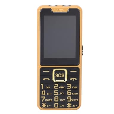 MENDUNER Senior Cell Phone for Elderly,Big Keys Phone with 2.6 Inch HD Screen, 2500mAh Battery & Emergency SOS Flashlight for Senior, Easy Grip Design​ (Gold)