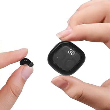 Smallest Invisible Mini Earbuds Wireless Bluetooth, Low Profile Micro Tiny Discreet Hidden Earbuds for Work, Small Headphones, Invisible Sleep Wireless Earphone IPX5 Waterproof for Small Ear Canals