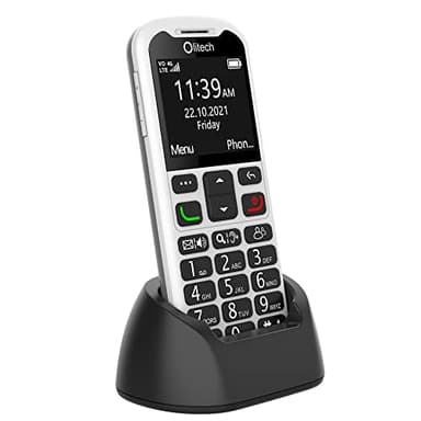 Olitech EasyMate 2 Seniors 4G Phone Big Buttons GPS Location - Black/White