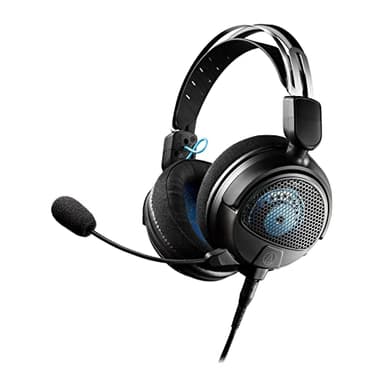 Audio Technica ATH-GDL3BK Open-Back Lightweight Gaming Headset with Boom Mic (Black)