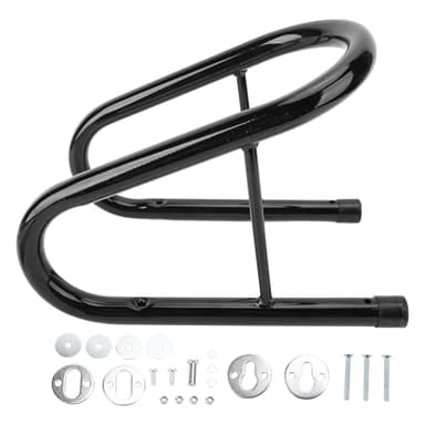 Motorcycle Wheel Chock, 5.5 Inch Removable Dirt Bike Wheel Chock, Motorcycle Trailer Locking Wheel Chock Tire Holder for Trailer Truck Bed Black