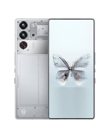 REDMAGIC 10 Pro 144Hz Gaming Phone, 5G Android Smartphone, 16GB RAM+512GB ROM, Snapdragon 8 Elite, 6.85" 1.5K AMOLED Full Screen, FHD+, 50MP Camera, Dual-Sim, Transparent Silver