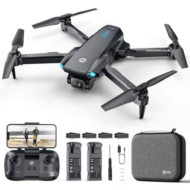 Holy Stone HS290 Foldable Drone with 1080P HD FPV Camera for Adults and Kids,RC Quadcopter with Optical Flow,Voice & Gesture Control,APP Control,Tap Fly,3 Speed Modes,2 Modular Batteries,Toys Gifts for Boys and Girls