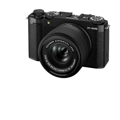 Fujifilm X-M5 Mirrorless Digital Camera, Black + XC 15-45mm Lens