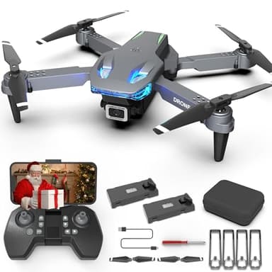 Drone with 4K Camera for Kids/Adults/Beginners | Wipkviey T28 Foldable RC Quadcopter Toys, Birthday Present for Boys Girls with 26-30 Mins Flight (w/2 Modular Batteries and Carrying Case)
