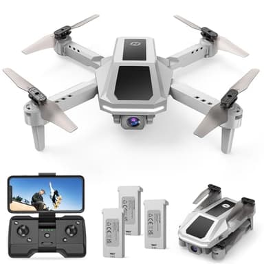 Holy Stone Mini Drone with Camera 1080P HD - RC Quadcopter for Kids Adults Beginner, 3 Modular Batteries, Easy to Fly, Voice Control, 3D Flips, Remote Control Toys Gifts