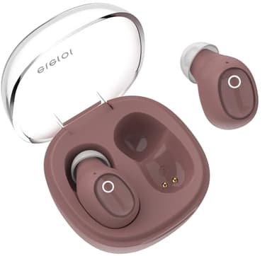 Mini Wireless Earbuds for Small Ears, Women Men, Bluetooth Earbuds for Small Ear Canals, Wireless Bluetooth Headphones for iPhone, Android Earbuds (Antique Rose)