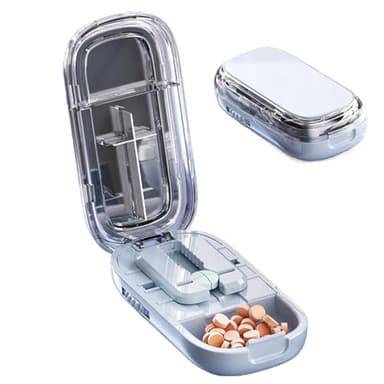 Pill Cutter Splitter For Small Pills Pill Cutters Tablet Cutter,Portable Tablets Dispenser Half Or Quarter Pills Cutters For Hospital Kids Work Elderly Business Adults