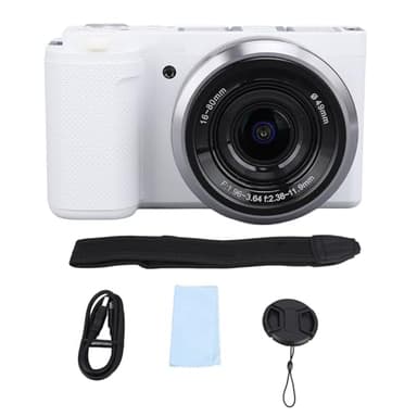 Jiawu Mirrorless Camera, Interchangeable Lens Vlog Camera Kit, 5K 64MP Digital Camera with 5X Optical Zoom, 3.2inch Flip IPS Touchscreen, Video Camera for Content Creators and Vloggers