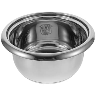 Stainless Steel Rice Cooker Inner Pot 3L Non Stick Replacement Silver Cooking Pot for Electric Rice Cookers Kitchen Tool Easy to Clean Inner Liner