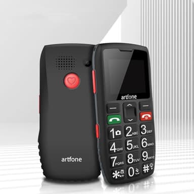 artfone 4G Volte Unlocked Cell Phones Australia, Basic Mobile Phone for Seniors with SOS Button, Talking Numbers, Loud Volume, FM Radio, Torch, USB-C & Dock Charging,1400mAh Battery