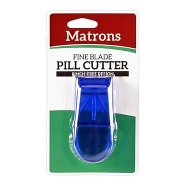 Matrons Pill Cutter - Perfect for Small or Large Pills, Easy to Use with Grip Handle, Sharp Blade for Precise Cuts, Multicolor, Unisex, All Seasons, Modern, Business, Casual/Daily Use