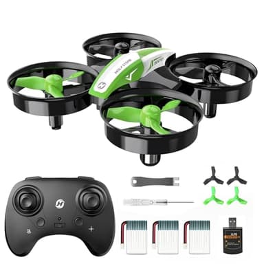 Holy Stone Kid Toys Mini RC Drone for Beginners Adults, Indoor Outdoor Quadcopter Plane for Boys Girls with Auto Hover, 3D Flip, 3 Batteries & Headless Mode, Xmas Toddler Gift, Green