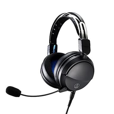Audio-Technica ATH-GL3 BK Closed-Back Lightweight Gaming Headset with Boom Mic, Black