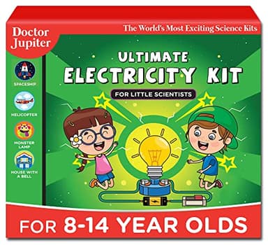 Doctor Jupiter Electricity Kit, Stem Toys for Kids Ages 6-7-8-10-11-12 | Gifts for 6+ Year Old Boys & Girls | Learning & Educational Toys