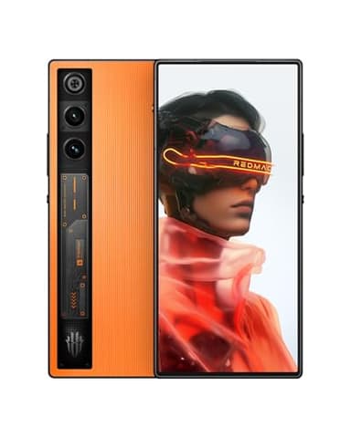 REDMAGIC 10 Air 120Hz Gaming Phone, 5G Android Smartphone, 16GB RAM+512GB ROM, Snapdragon 8 Gen 3, 6.8" AMOLED Full Screen, FHD+, 50MP Camera, Dual-Sim, Unlocked Mobile Phone Orange